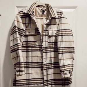 Forever 21 Oversized Plaid Shacket